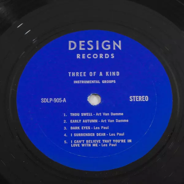 Three Of A Kind Vinyl Album 1965 Instrumental Groups Pre-Owned As Is