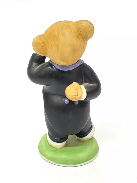 1986 Franklin Mint Reggie Bruin Teddington Bear Porcelain Figurine 3.5"