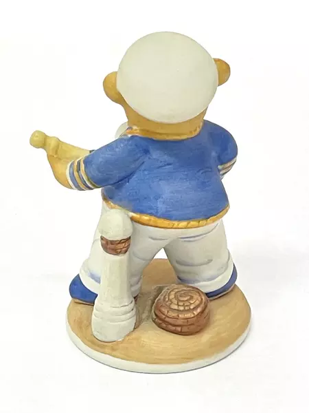 1986 Franklin Mint Commander Teddington Bear Porcelain Figurine 3.5" Collectible