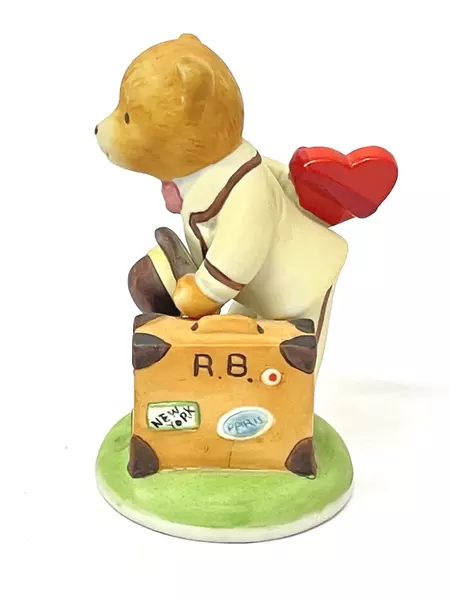 1986 Franklin Mint Ronald Bearfax Teddington Bear Porcelain Figurine 3"