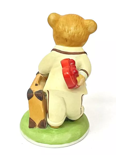 1986 Franklin Mint Ronald Bearfax Teddington Bear Porcelain Figurine 3"