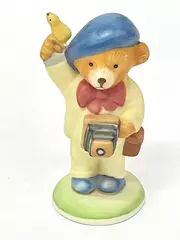 1986 Franklin Mint Teddington Bear Mr. Cheese Figurine 3.5" Collectible