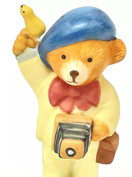 1986 Franklin Mint Teddington Bear Mr. Cheese Figurine 3.5" Collectible