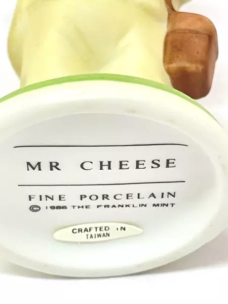 1986 Franklin Mint Teddington Bear Mr. Cheese Figurine 3.5" Collectible