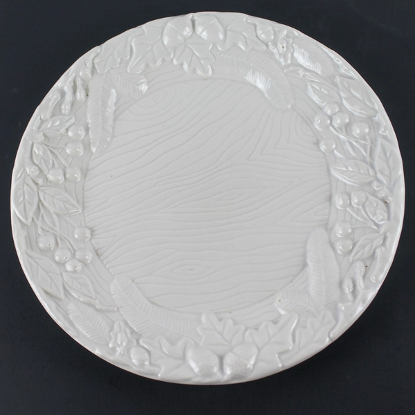 Subtil Decorative Plate Platter Round Fruits Acorns 11" Made in Portugal