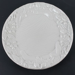 Subtil Decorative Plate Platter Round Fruits Acorns 11" Made in Portugal