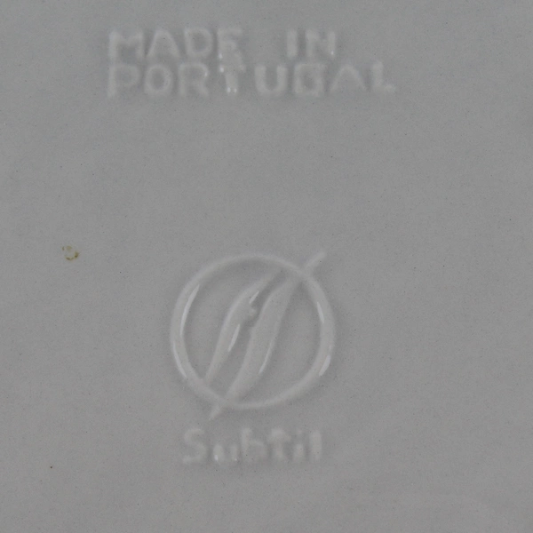 Subtil Decorative Plate Platter Round Fruits Acorns 11" Made in Portugal