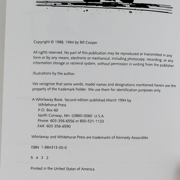 The Rider's Guidebook by Bill Cooper 1998 Whitehorse Press Paperback Book