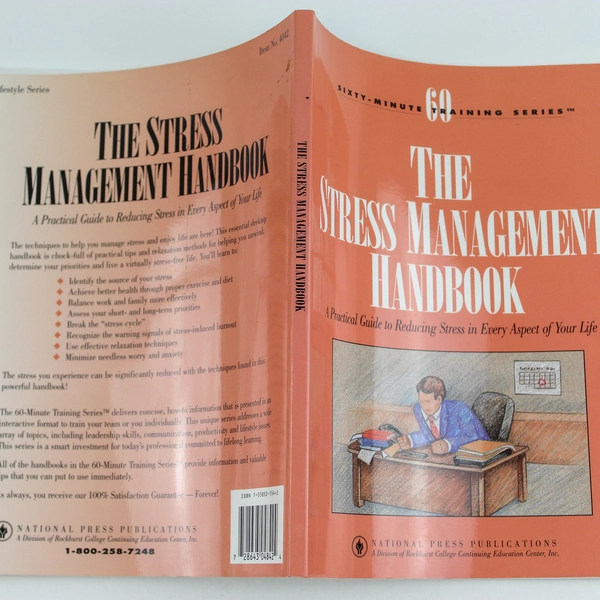 The Stress Management Handbook by National Press 1995 - Good Condition