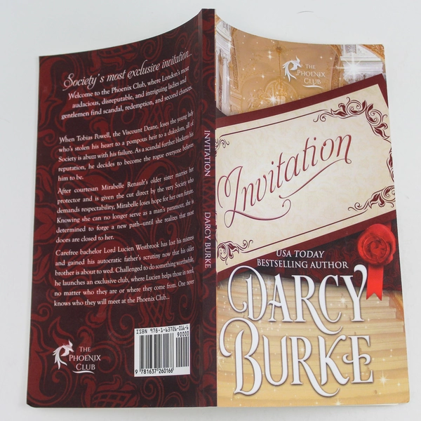 Signed "Invitation" by USA Today Author Darcy Burke Good Condition PB