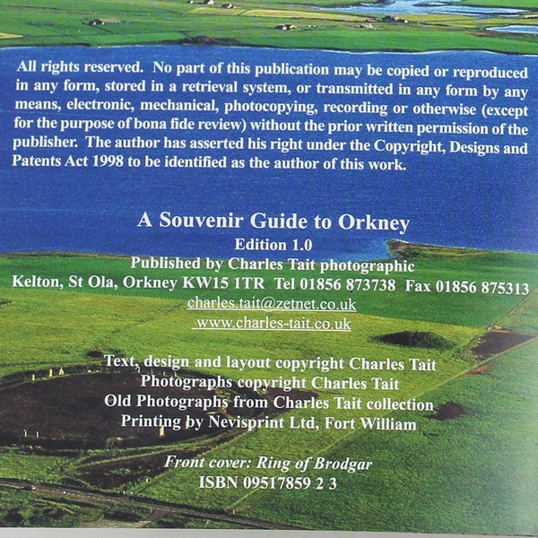 A Souvenir Guide to Orkney by Charles Tait - Good Condition Paperback