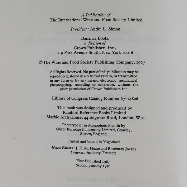 International Wine And Food Society Guide To Soups by Robin Howe 1967 Book