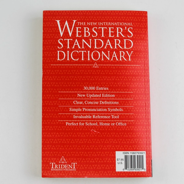 The New International Webster's Standard Dictionary 2006 Trident Good