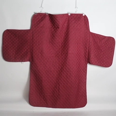 Dolly Madison Love Seat Slipcover Protector Burgundy Argyle Pattern 70 X 88 in