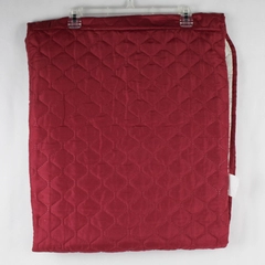 Dolly Madison Burgundy Chair Slipcover 70x65" - Pre-owned with Tear