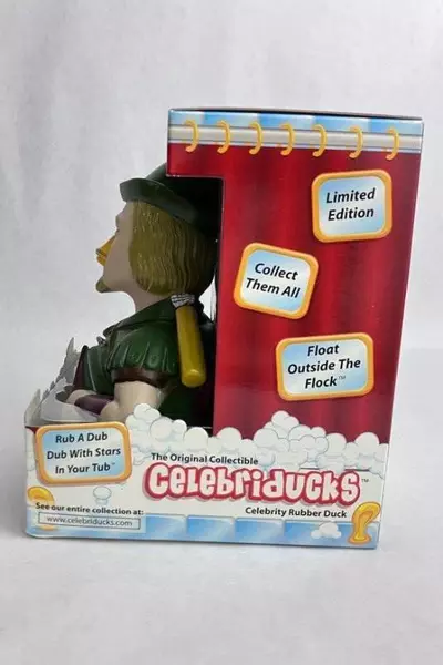 Celebriducks Rubber Ducky Bill Clinton Robin Hood Bath Duck Bathe NIB 81052 2007
