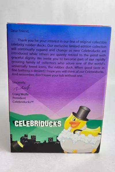 Celebriducks Rubber Ducky Bill Clinton Robin Hood Bath Duck Bathe NIB 81052 2007