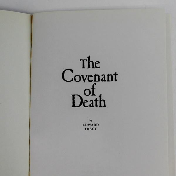 The Covenant of Death by Edward Tracy 1971 Convale Paperback Book