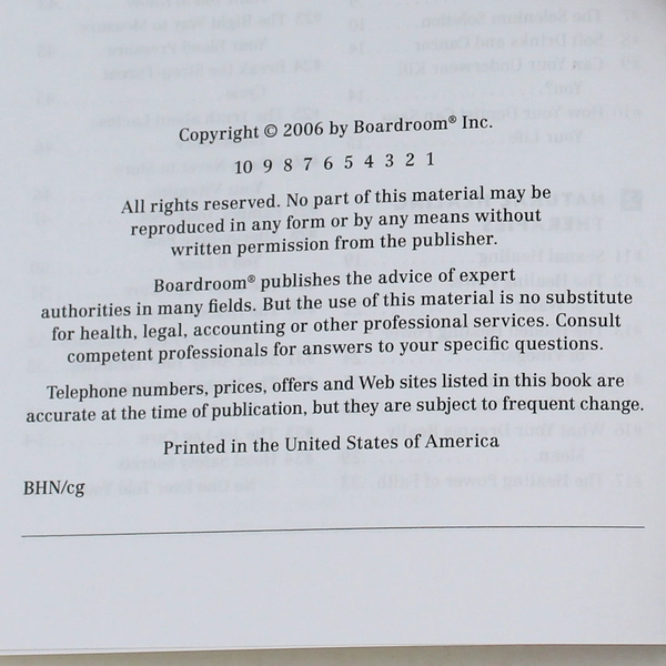 The Bottom Line Library of Genius 2006 Paperback Book by Boardroom Inc