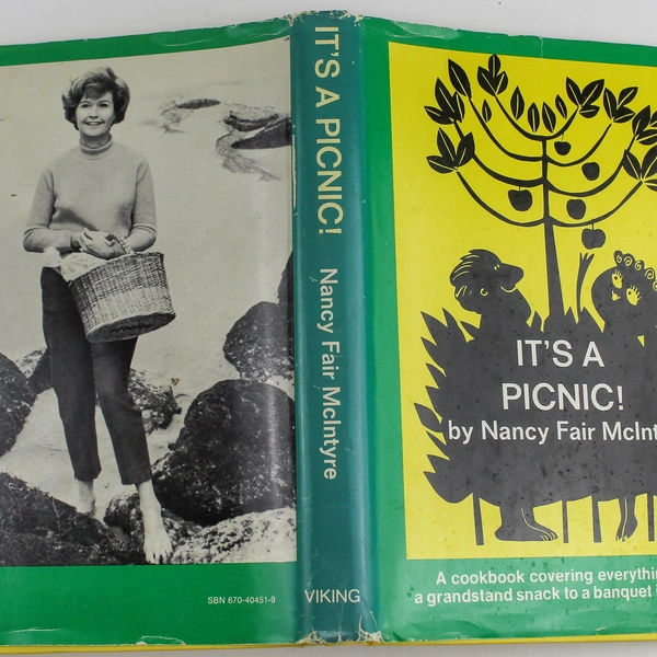 It's A Picnic Cookbook by Nancy Fair McIntyre 1969 Viking Press HC Dust Jacket