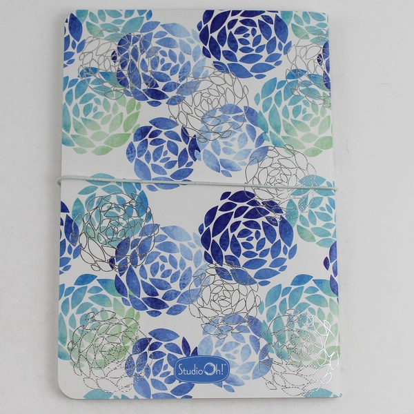 StudioOh Blue Flower Journal & Pen Set, 80 Pages, Unused, 2015
