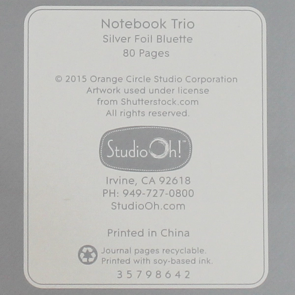 StudioOh Blue Flower Journal & Pen Set, 80 Pages, Unused, 2015
