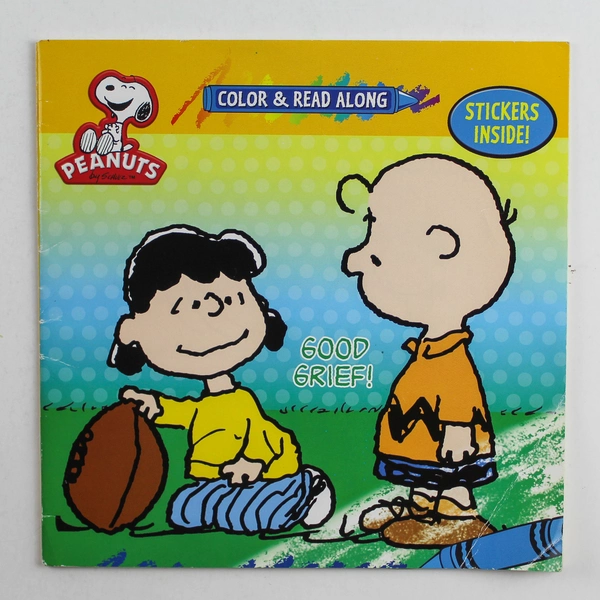Peanuts Good Grief Color & Read Along Book by Charles Schulz - Pre-Owned