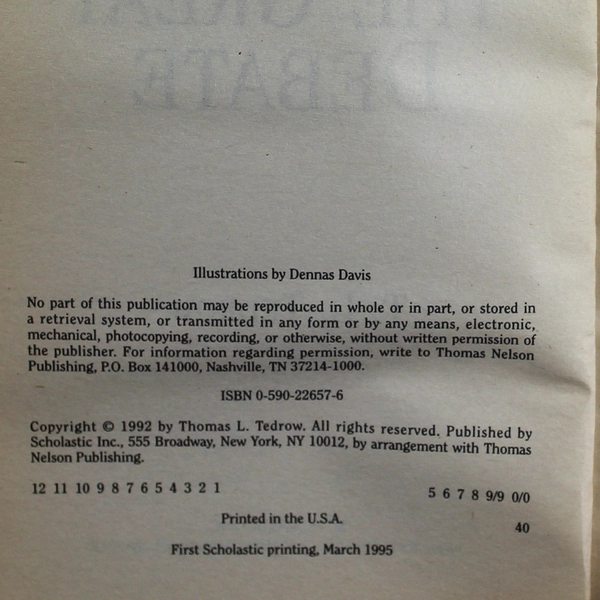 The Great Debate by T.L. Tedrow The Days of Laura Ingalls Wilder Book 7
