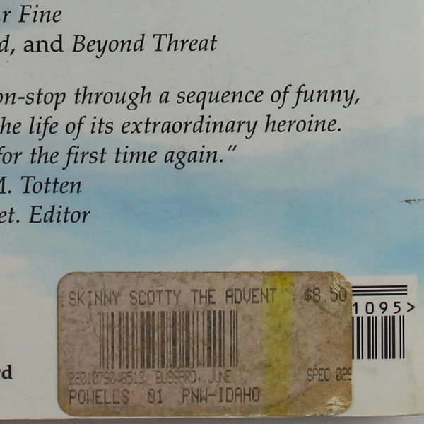 Signed Skinny Scotty by June E. Bussard 1996 Paperback Book Good Condition