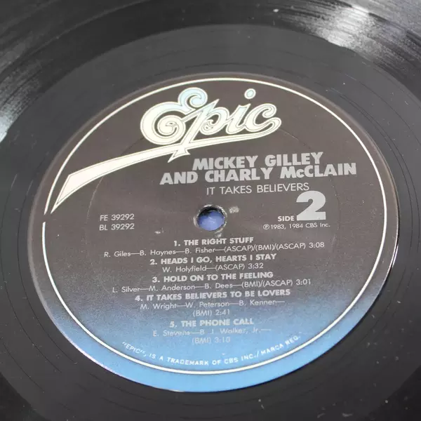 Mickey Gilley & Charly McClain "It Takes Believers" Vinyl Record 33RPM