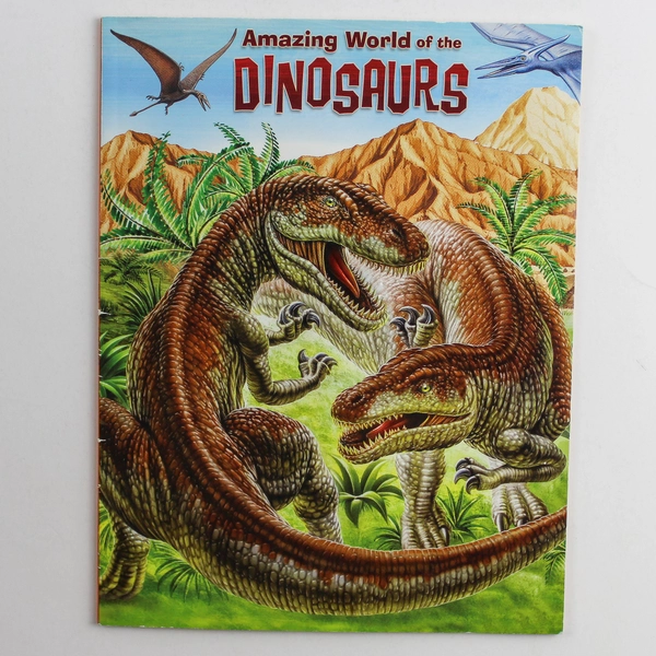 Amazing World of Dinosaurs Book by Silver Dolphin, Good Condition, Fun Read!