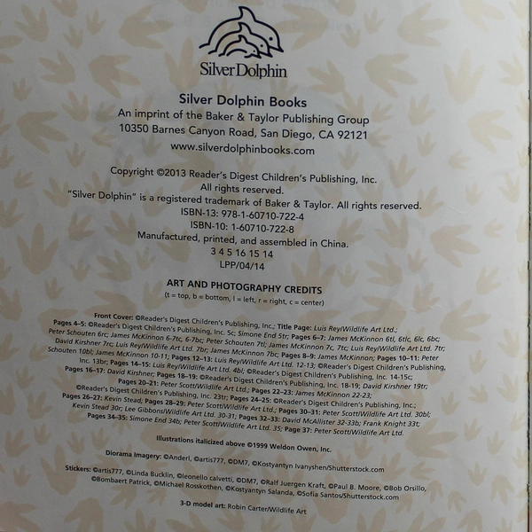 Amazing World of Dinosaurs Book by Silver Dolphin, Good Condition, Fun Read!