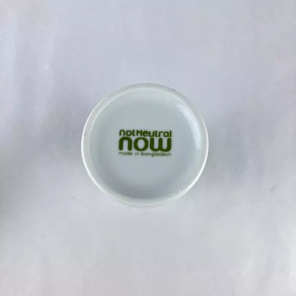 NotNeutral Now Art Deco Vase 6.5" Tall White Colorful Lines Home Decor