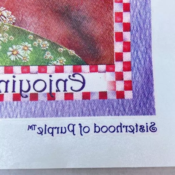 Jody Red Hat Sisterhood Iron-On Transfer "Enjoying Life's Journey" 11.5"x9.25"