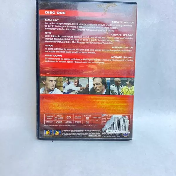 Prison Break Season 2 DVD Disc 1 Episodes 1-4 20th Century Fox 2007