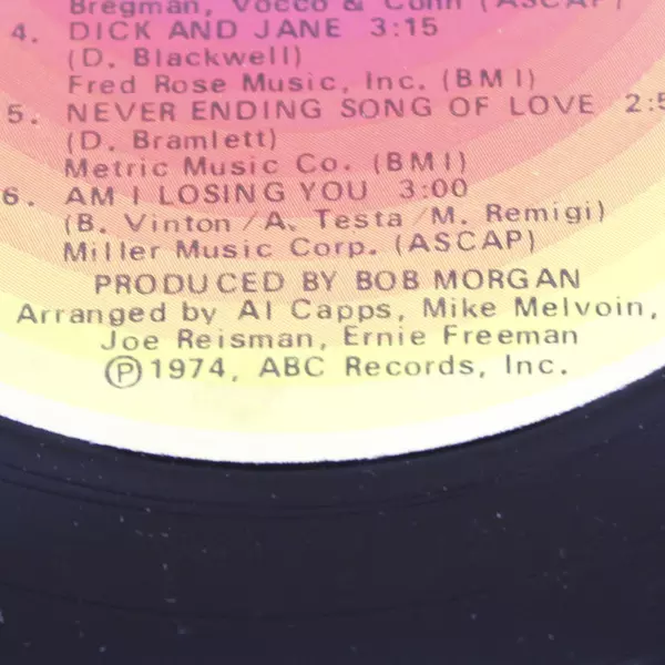 Bobby Vinton Melodies of Love Vinyl Album ABC Records 45RPM Pop Music