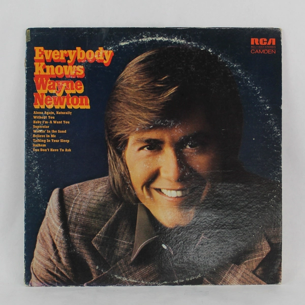 Everybody Knows Wayne Newton 1974 Vinyl Record Album RCA Used As-Is 33RPM