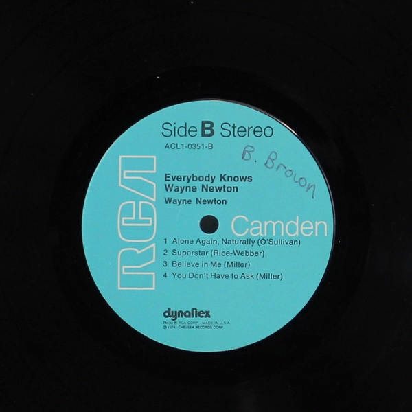 Everybody Knows Wayne Newton 1974 Vinyl Record Album RCA Used As-Is 33RPM