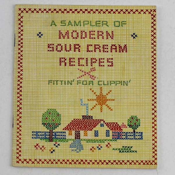 Modern Sour Cream Recipes Book by American Dairy Association Good Condition