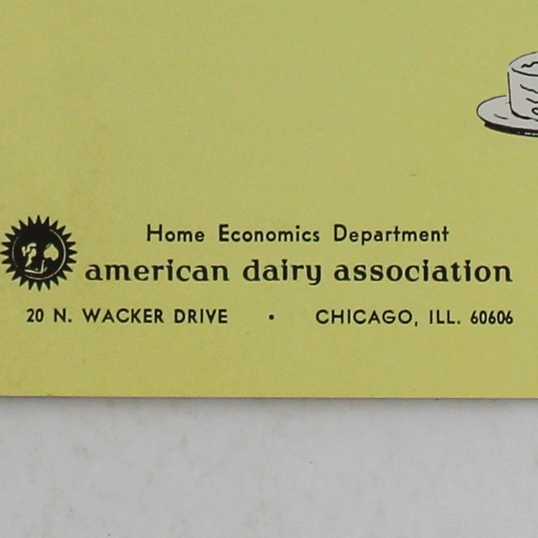 Modern Sour Cream Recipes Book by American Dairy Association Good Condition