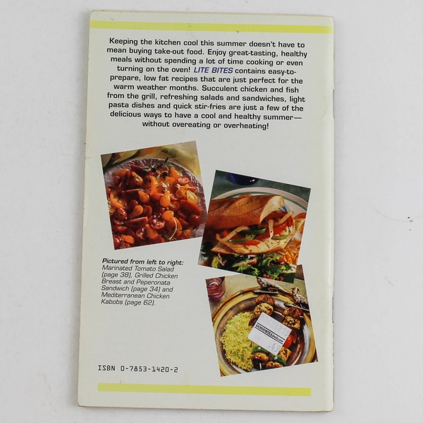 Best Recipes Lite Bites Cookbook 1995 - Cool & Healthy Recipes, Good Cond.