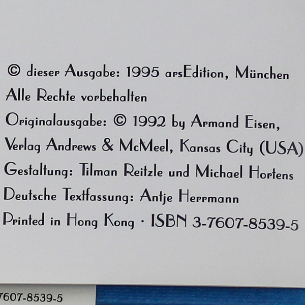 Das Geburtstags Buch by Armand Eisen 1995 Hardcover with Dust Jacket