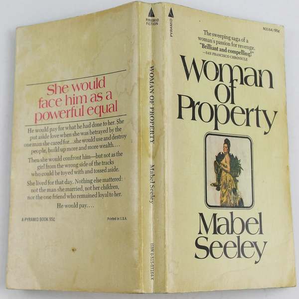 Woman of Property by Mabel Seeley 1947 Pyramid Books Paperback Novel