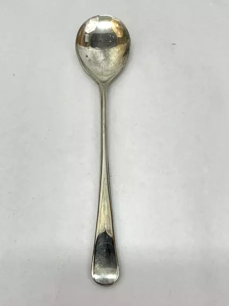 Lot of 2 Vintage Silverplated Salad Serving Utensils Made in Italy Tarnished