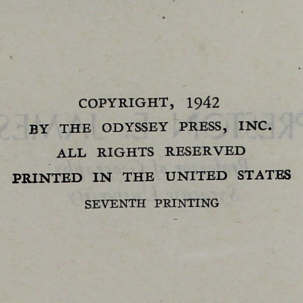 Latin America by Preston E. James 1942 Odyssey Press Hardcover - Good Condition