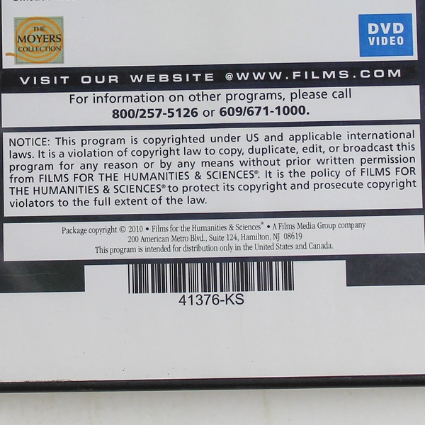 Bill Moyers Journal DVD: Greg Mortenson & Thomas Frank - Good Condition