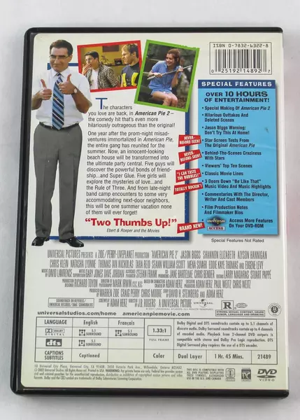 American Pie 2 DVD 2002 Collector's Edition Comedy Pre-Owned As-Is