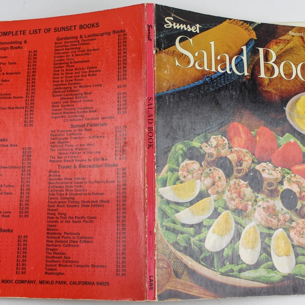 Sunset Salad Book Revised Edition 1969 Cookbook - Good Pre-Owned Condition