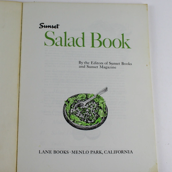 Sunset Salad Book Revised Edition 1969 Cookbook - Good Pre-Owned Condition