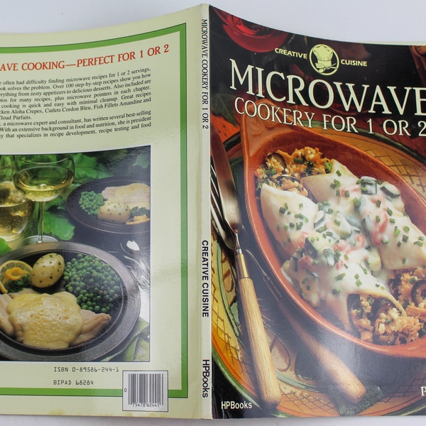 Creative Cuisine Microwave Cookery for 1 or 2 HP Books Paperback 1986